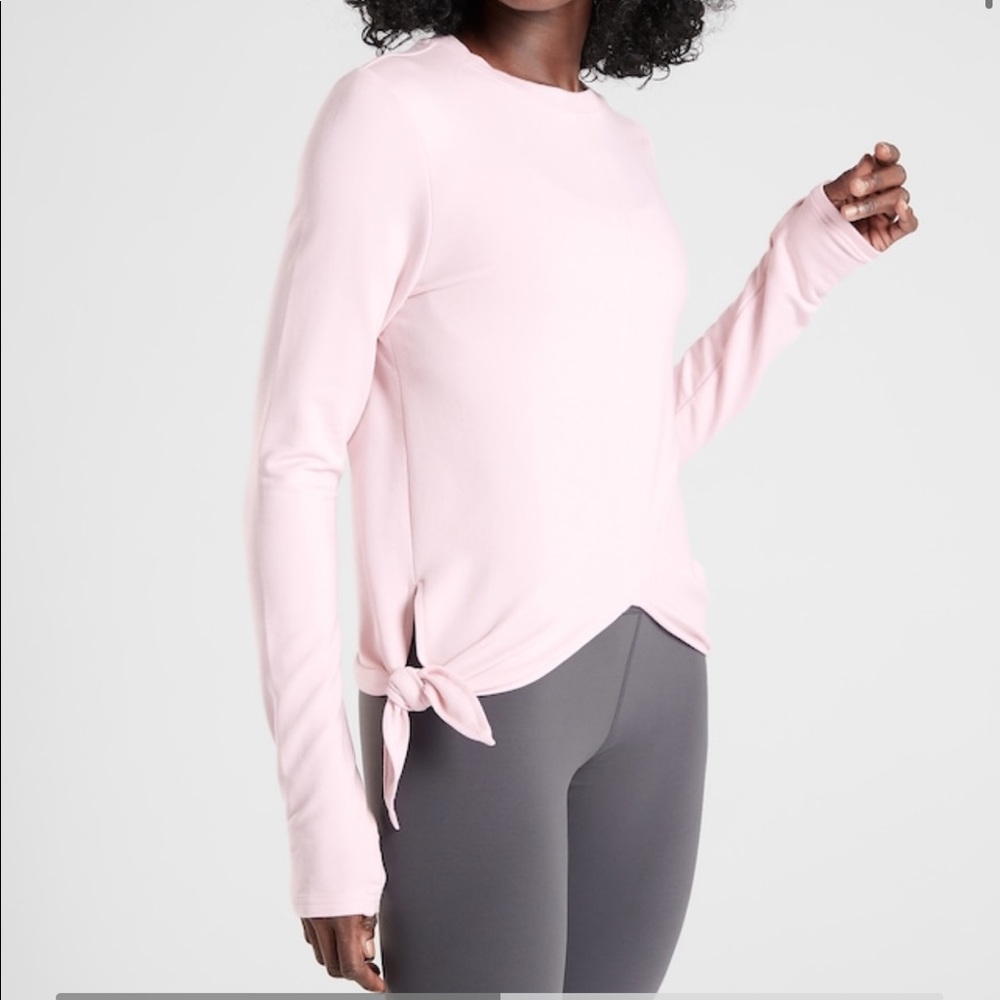 Athleta side tie sweatshirt